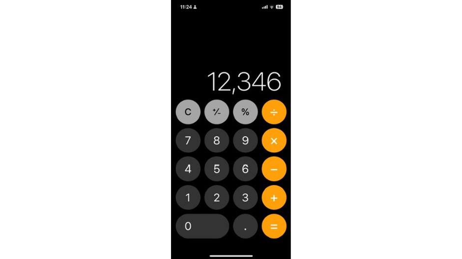 iPhoneの電卓で再計算する方法の画像-2