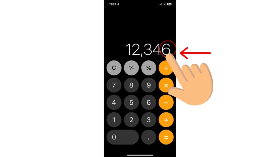iPhoneの電卓で再計算する方法の画像-3